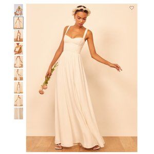 Reformation White/cream/ivory Hollyhock Dress